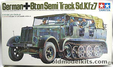 Tamiya 1/35 Sd. Kfz7 8 Ton Semi Track - Truck Motorized, MT133-798 plastic model kit